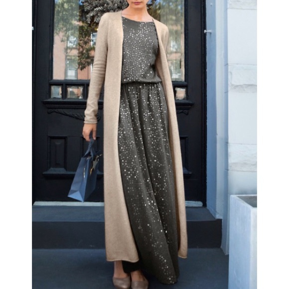 long draped cardigan